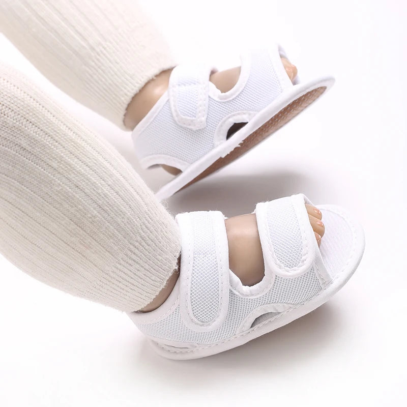 Baby Boy Sandals Soild Color Breathable Anti-Slip Shoes Toddler Soft Soled Walking Shoe First Walkers 0-18 Monthes