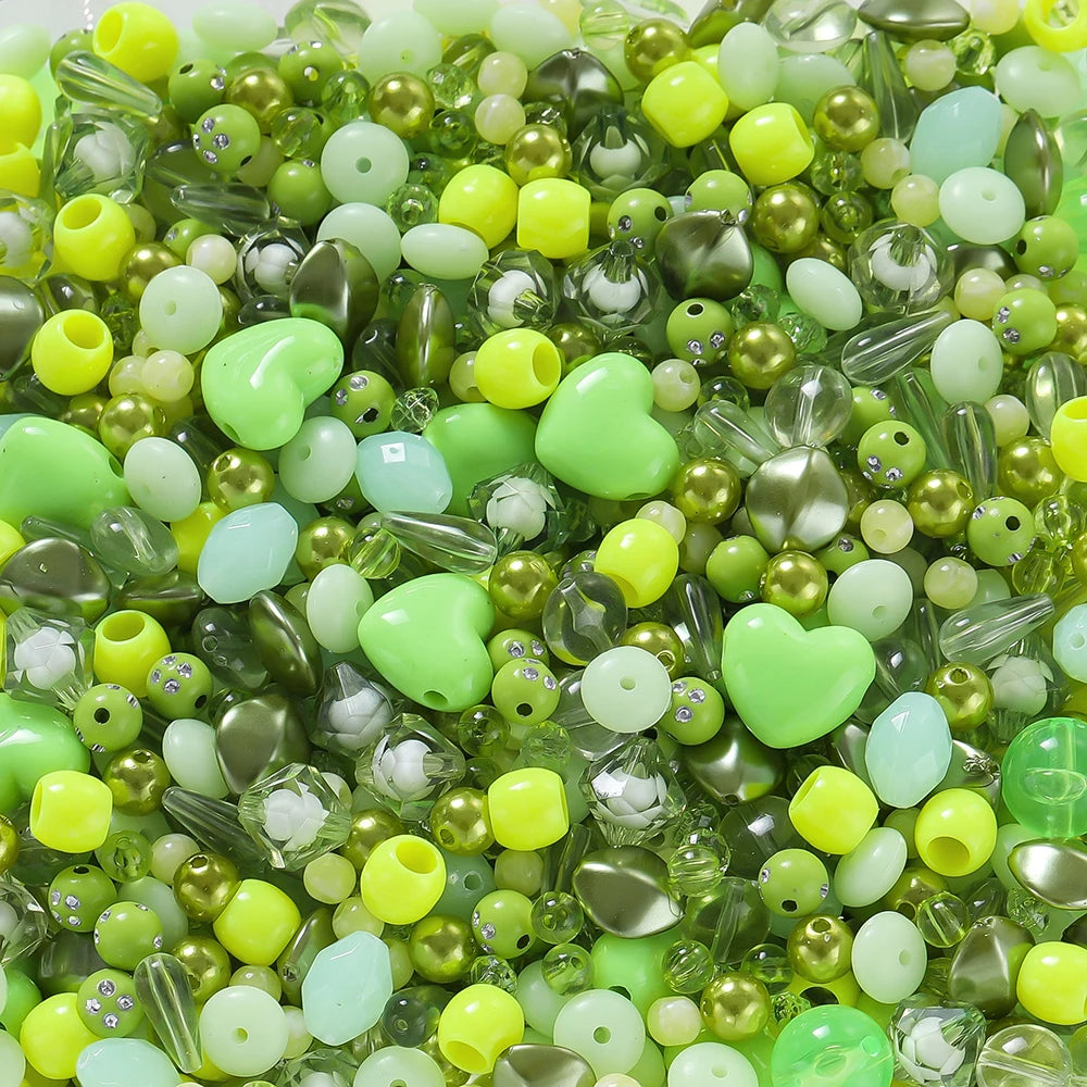 20g/lot Mixed Bowknot Beads Star Heart Butterfly Acrylic Spacer Bead for Jewelry Making DIY Bracelets Necklace Accessories