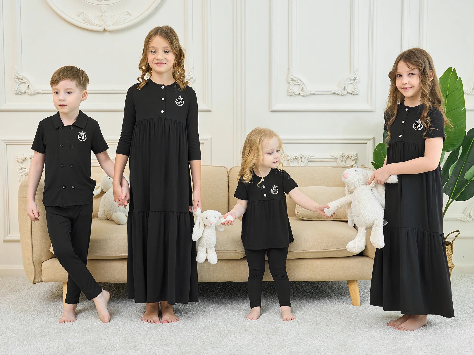 AP SS25 Friday Collection Girls Maxi Dress Embroidery Baby Romper Boys Clothing Set High Quality