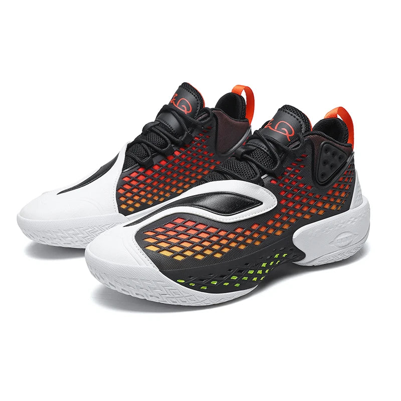 Basketball Shoes for Men Women Outdoor Sneakers Spring Autumn Activities with Excellent Shock Absorption Big Size