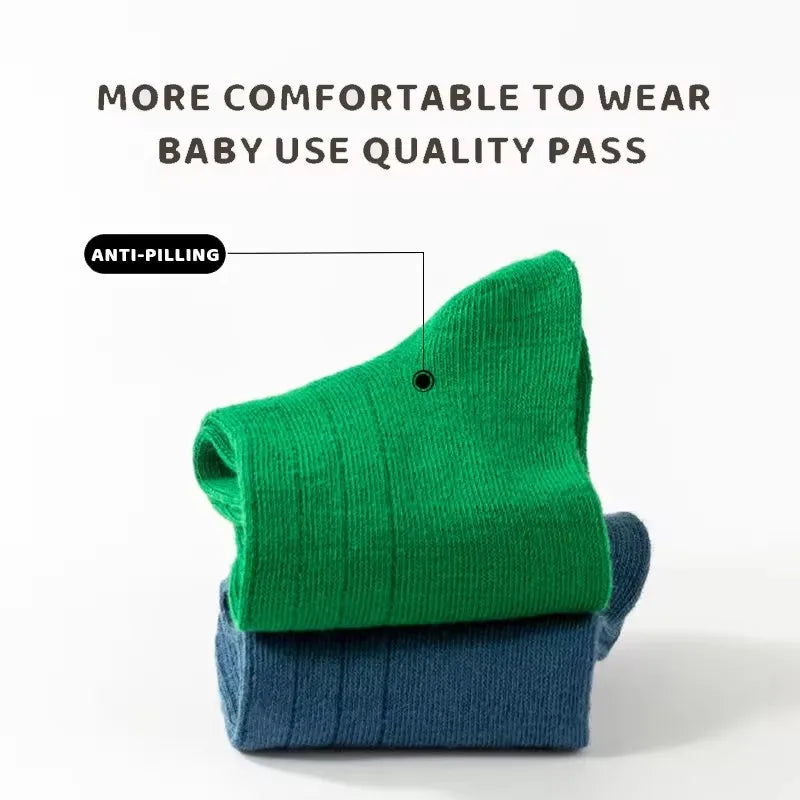 GreenC Summer Calf Socks 5 Pairs Children's Socks Boys Spring Cotton Socks Baby Child 1-14T Kids  Sport Sock