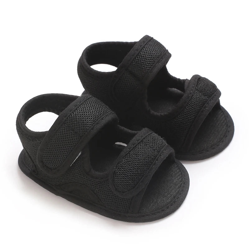 Baby Boy Sandals Soild Color Breathable Anti-Slip Shoes Toddler Soft Soled Walking Shoe First Walkers 0-18 Monthes