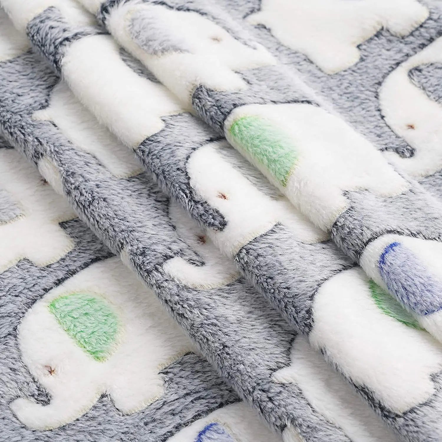 ✅ Cute Elephant Baby Blanket – Soft Coral Fleece Swaddle & Stroller Blanket