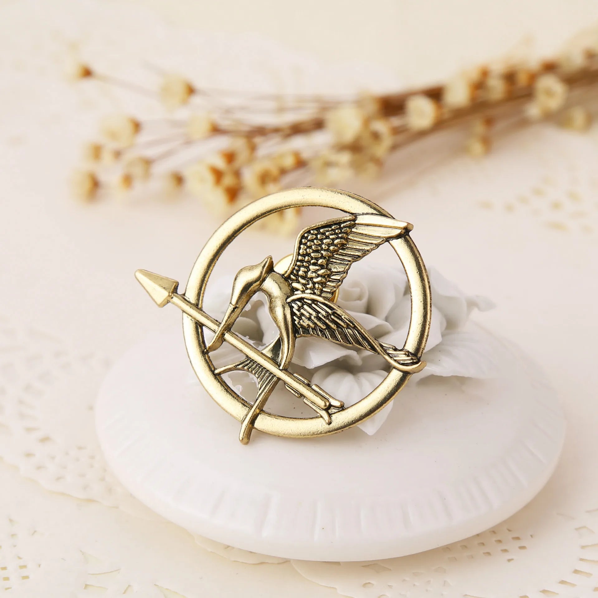 Fashion Trendy Jewelry The Hunger Games Popular Vintage Style Birds Brooches Movies Jewelry Cosplay Gifts