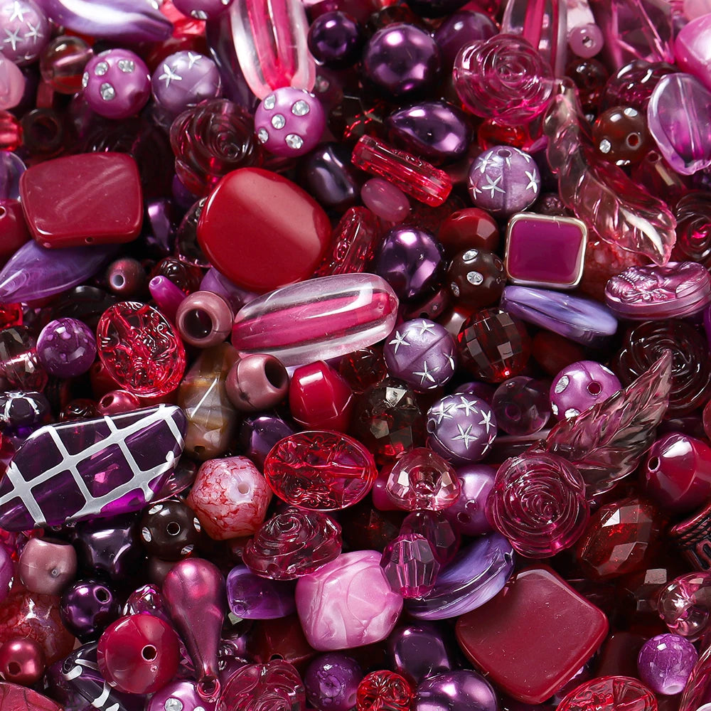 20g/lot Mixed Bowknot Beads Star Heart Butterfly Acrylic Spacer Bead for Jewelry Making DIY Bracelets Necklace Accessories