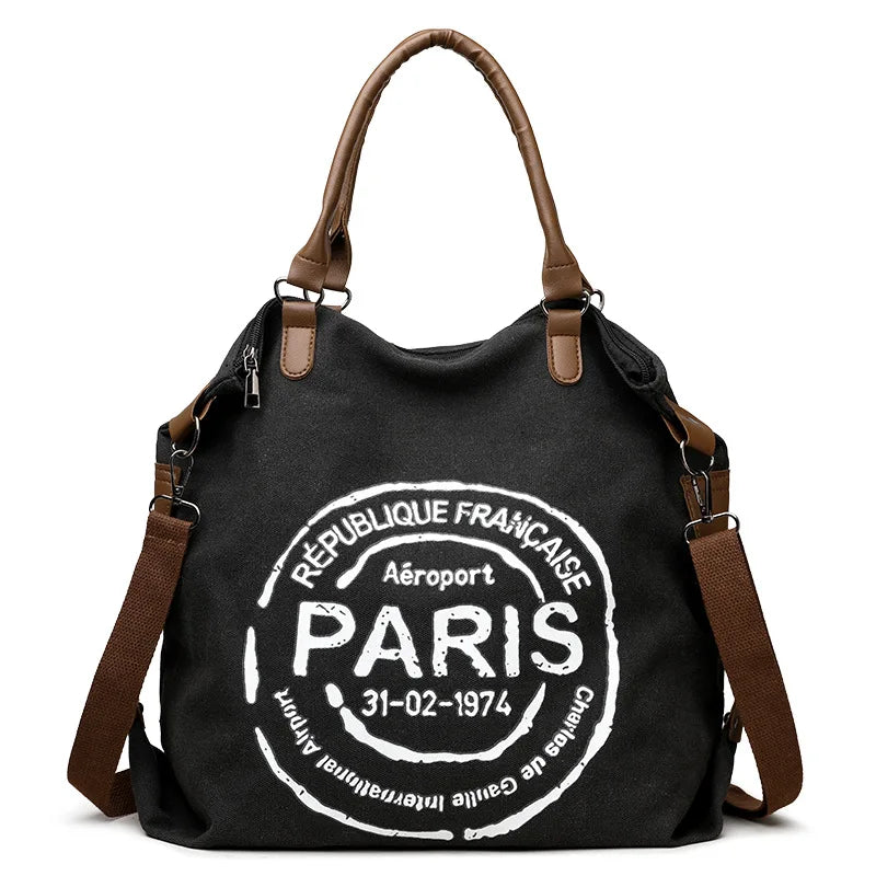 Women's Handbag Women's Shoulder Bag Fashion Purse Vintage CANVAS Bag Large Capacity Handbag Inclined Shoulder Bag Mom's Bag