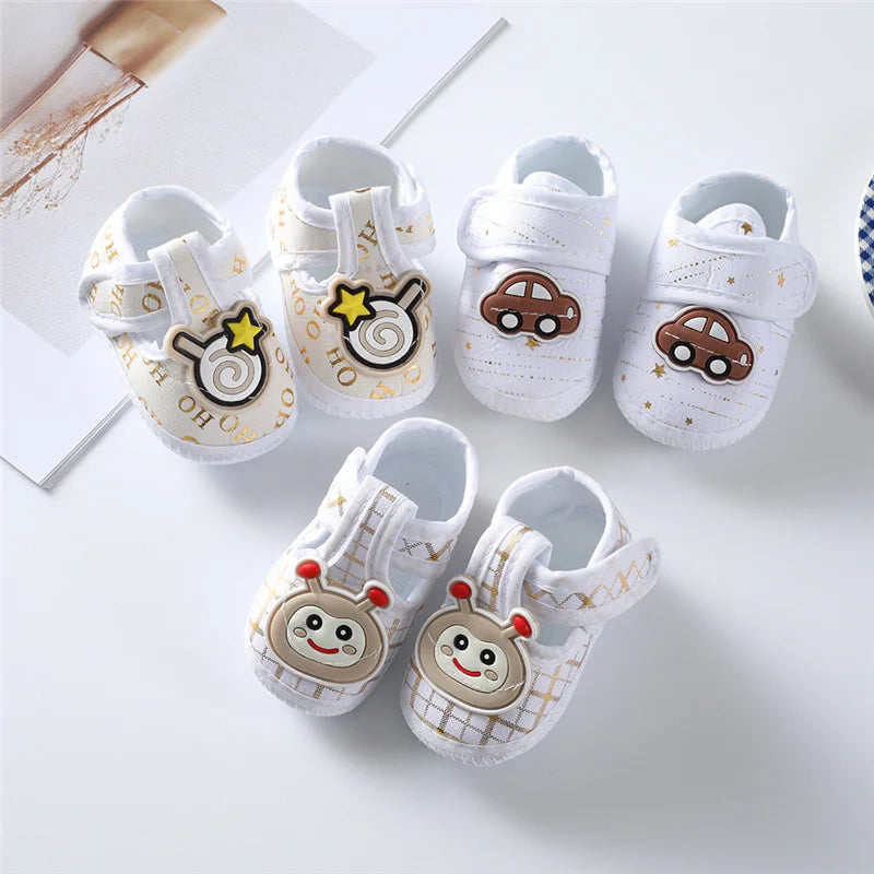 Soft Baby First Walker Shoes – Comfortable Cotton Shoes for Newborns & Infants (0-12 Months)