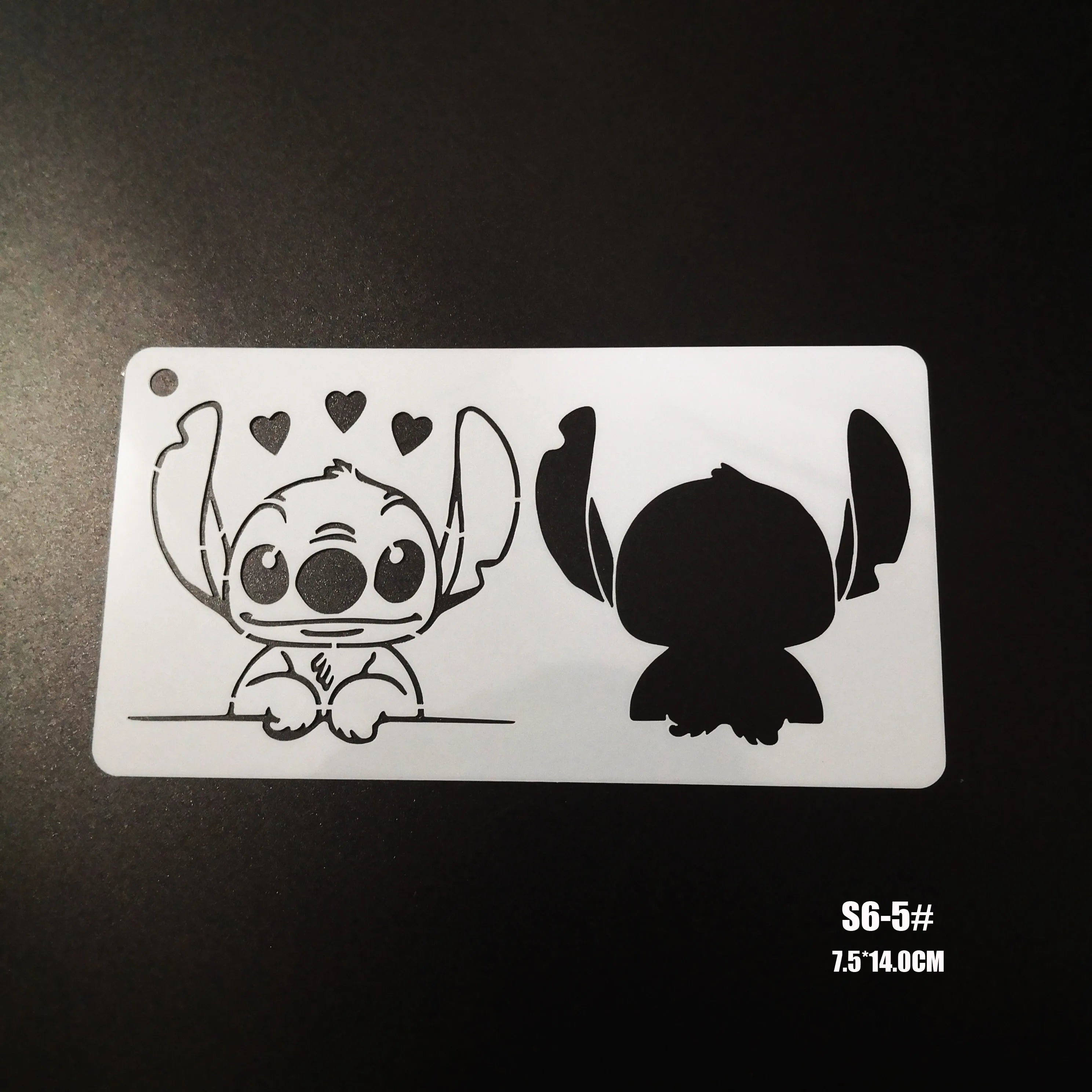 Stitch Stencils Face Painting DIY Makeup Template Cartoon Template Audlts Kids Face Body Paint Makeup Tools