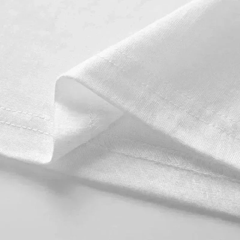 2026 Spring and summer American  New Pure Cotton T-shirt with Round Neck, High-quality Luxury, Best-selling and Trendy Style