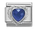2025 New Original Luxury Zircon Love Italian Charm Links Fit 9mm Bracelet Stainless Steel Jewelry Making