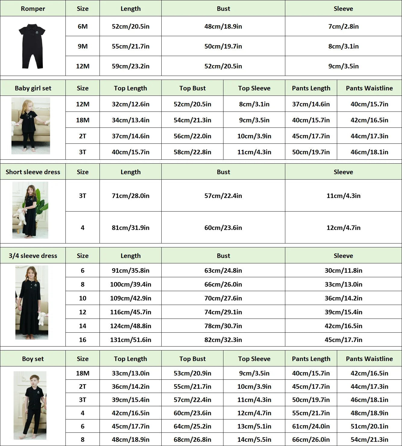 AP SS25 Friday Collection Girls Maxi Dress Embroidery Baby Romper Boys Clothing Set High Quality