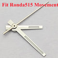 RICHUS Ronda515 Watch Hands Silver Gold Rose-Gold Watch Hands Green Luminous Fit Ronda 515 Quartz Movement Watch Accessory Part