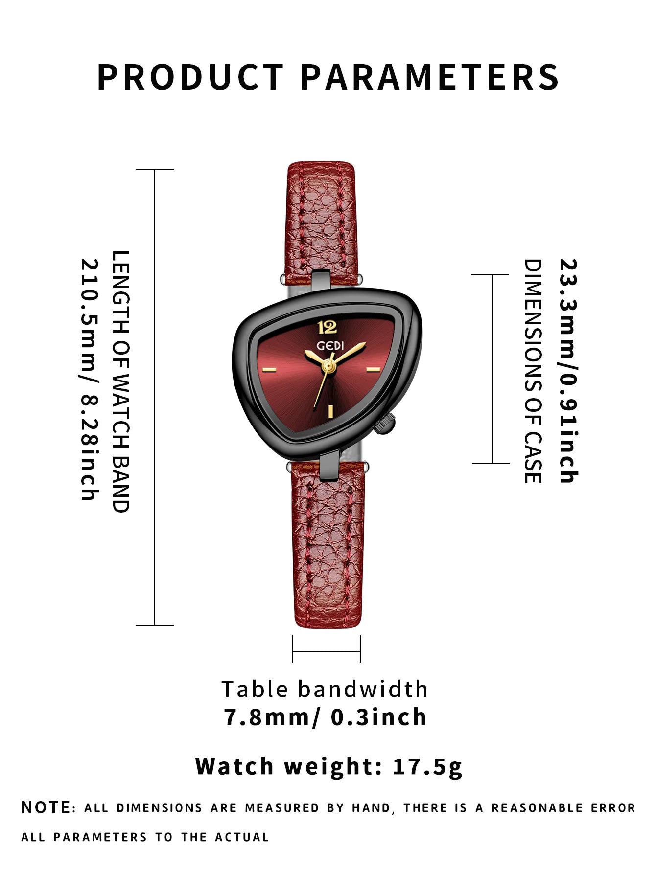 Luxury Design: Unusual Watch with Triangular Fashion and Sophisticated Style Fashionable Quartz Stainless Steel Watch Gift