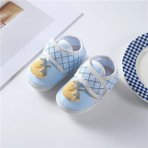 Soft Baby First Walker Shoes – Comfortable Cotton Shoes for Newborns & Infants (0-12 Months)