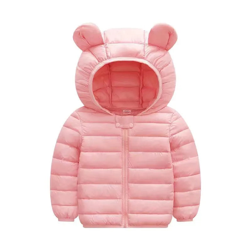 Kids Dinosaur Hooded Winter Jacket