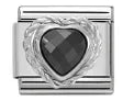 2025 New Original Luxury Zircon Love Italian Charm Links Fit 9mm Bracelet Stainless Steel Jewelry Making