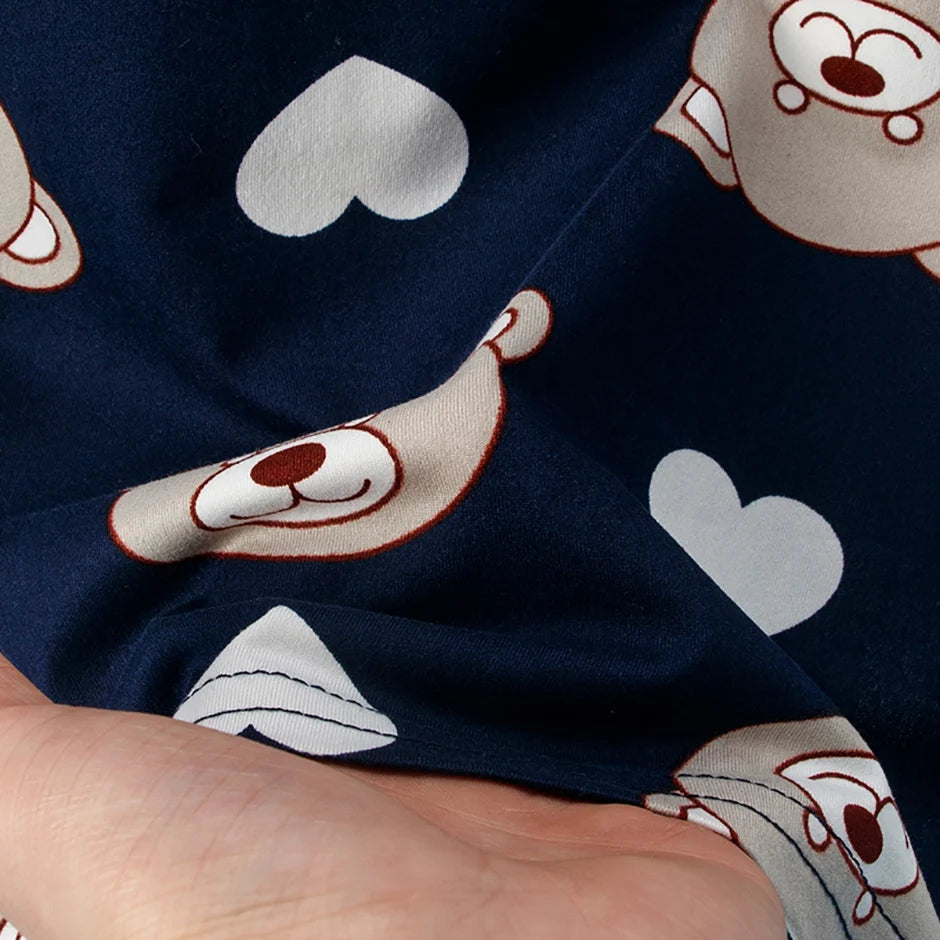 2-Pcs Children's Casual Cute Home Service Suit Boy Casual Joker Bear Print Short Sleeve Girl Comfortable Joker Sweet Shorts Suit