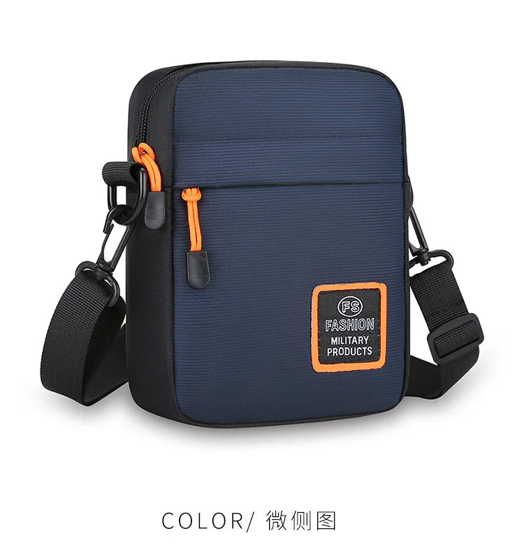 Men's Business Shoulder Bag Casual Man's Messenger Bag Durable Male Handbag Waterproof Oxford Cloth Bag Mini Mobile Phone Bags