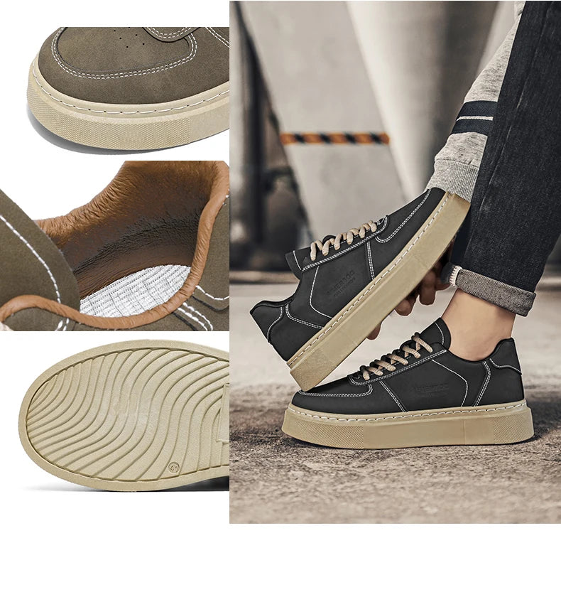 Men's Shoes - 2025 Autumn New Style - Versatile Casual Shoes for Men, Sporty, Outdoor, Anti-slip and Wear-resistant Sneakers
