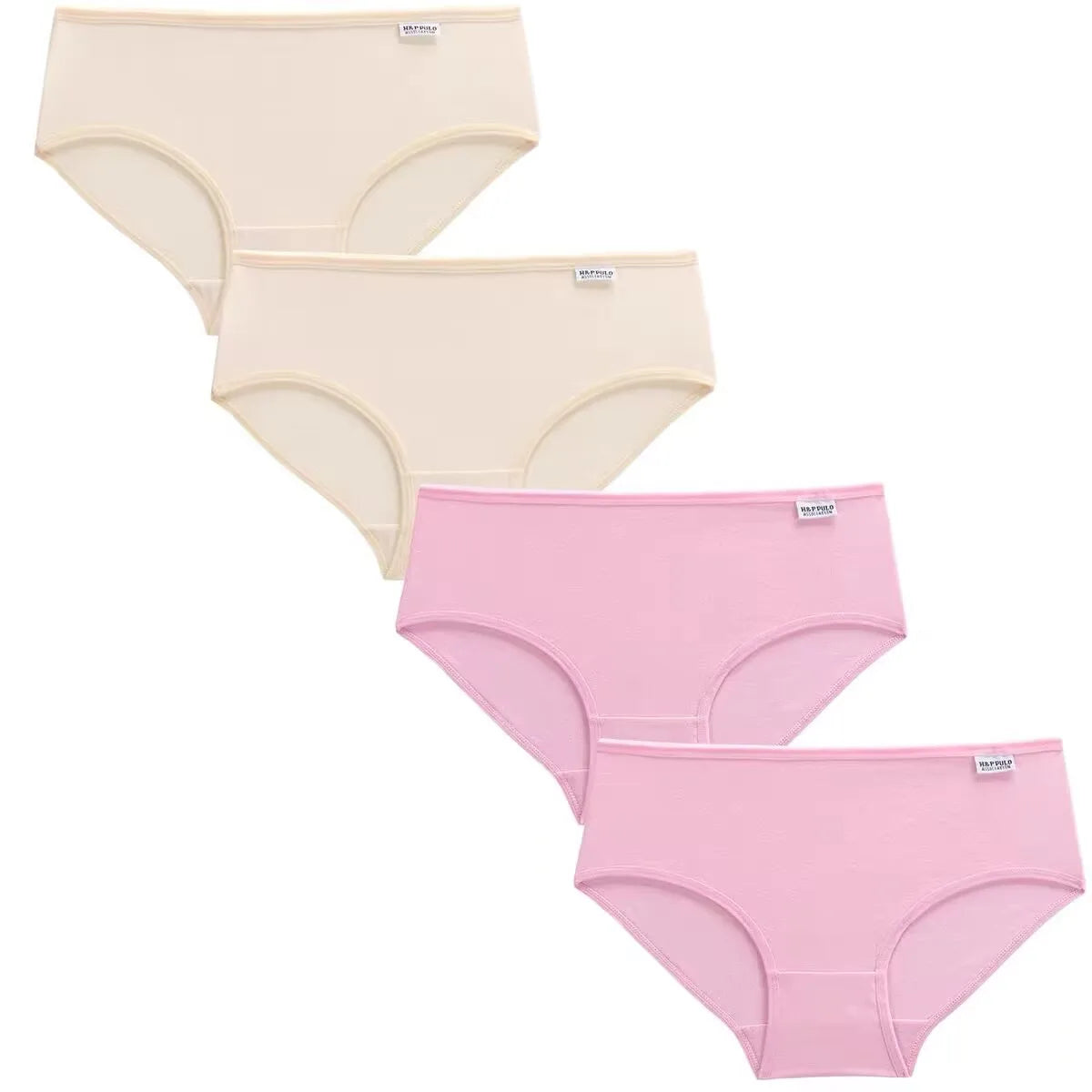4Pc Teens Teenage Panties Kids Underwear Children Cotton Kids Girls Solid Color Puberty 10-16years