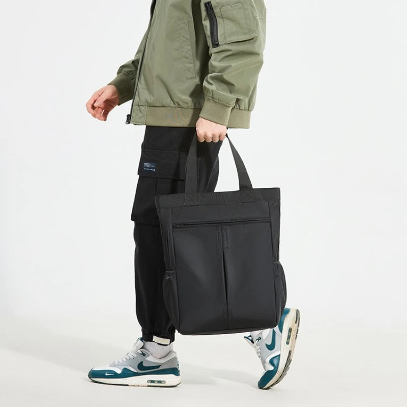 Large Tote Bag for Men 2025 Vintage Oxford Cloth Big Man Handbags Japanese Korean Luxury Brand Male Hand Bag Black Briefcase
