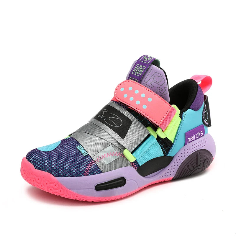 Children's Basketball Shoes For Boys Girls Non-slip Kids Sport Shoes Lightweight Outdoor Sneakers Trainers Footwear Comfortable
