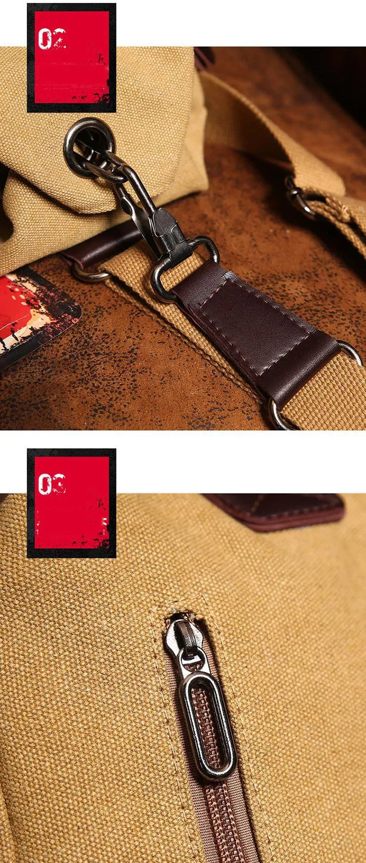 Men's Canvas Handbag Casual Bag Portable Travel Sports gym Shoulder Bag Leisure Backpack Multifunctional Small Bags
