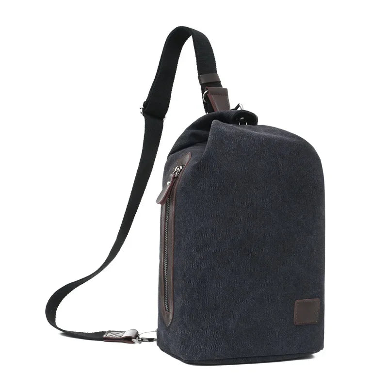Men's Canvas Handbag Casual Bag Portable Travel Sports gym Shoulder Bag Leisure Backpack Multifunctional Small Bags