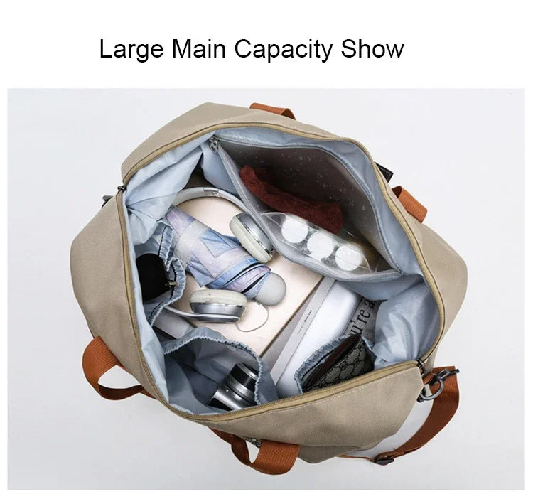 Sports handbag,fitness bag,expandable travel bag with large capacity.Perfect for gym,weekend trips,and carry-on,and versatile.