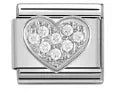 2025 New Original Luxury Zircon Love Italian Charm Links Fit 9mm Bracelet Stainless Steel Jewelry Making