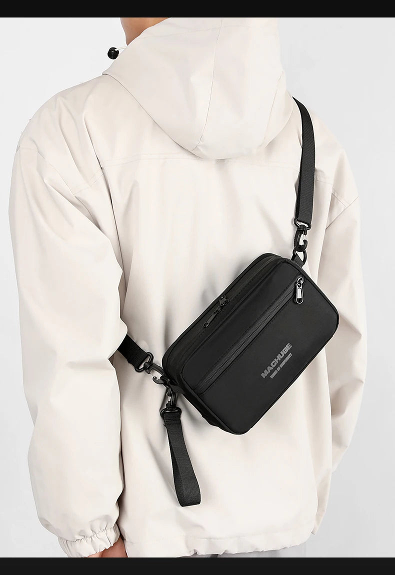 Small Crossbody Bag Men's Shoulder Bags Nylon Strap Handbag Man Waterproof Fanny Pack Handbag Luxury Designer Bags Sling