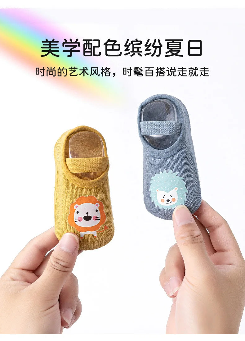 Baby Floor Socks Summer Thin Infant Toddler Socks Breathable Soft-soled Shoes Early Education Socks Indoor Anti-slip Insulation