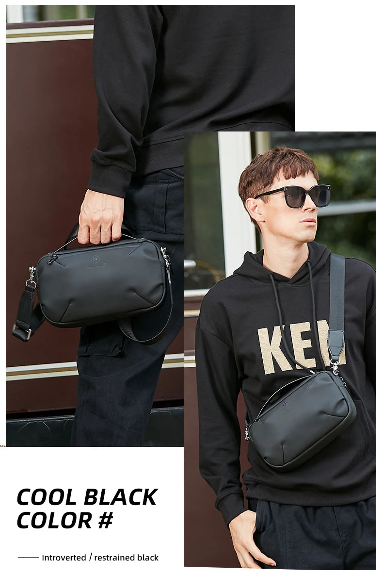 HcanKcan Shoulder Bag For Men Waterproof Handbag Man Crossbody Bag Korean Fashion Sling Bag Leisure Bag Male Husband Luxury Pack
