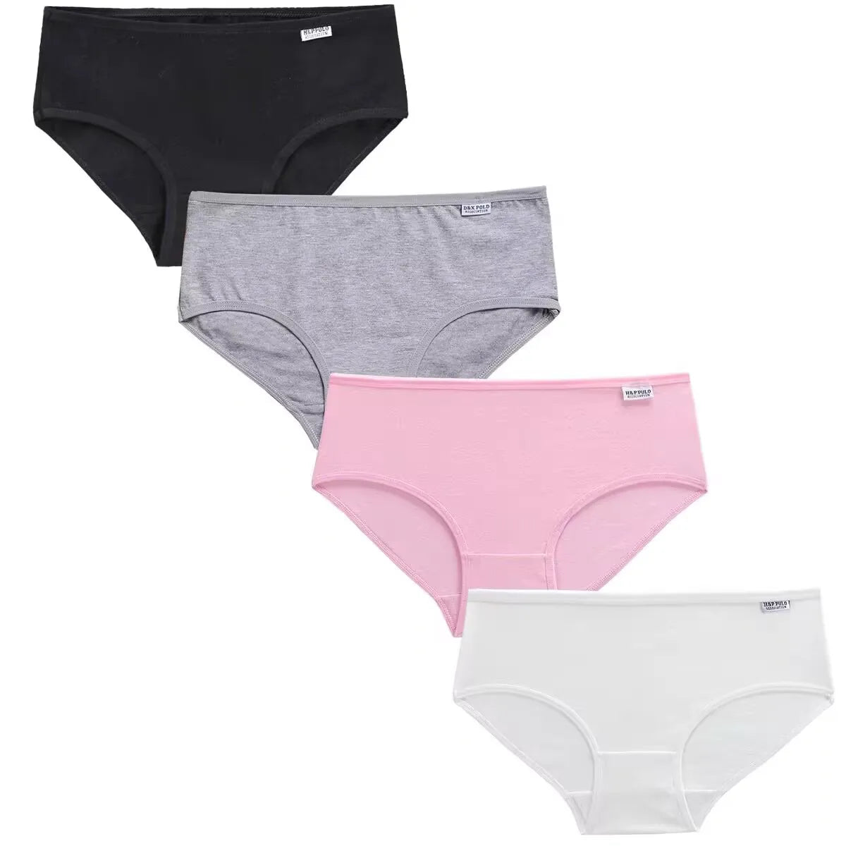 4Pc Teens Teenage Panties Kids Underwear Children Cotton Kids Girls Solid Color Puberty 10-16years